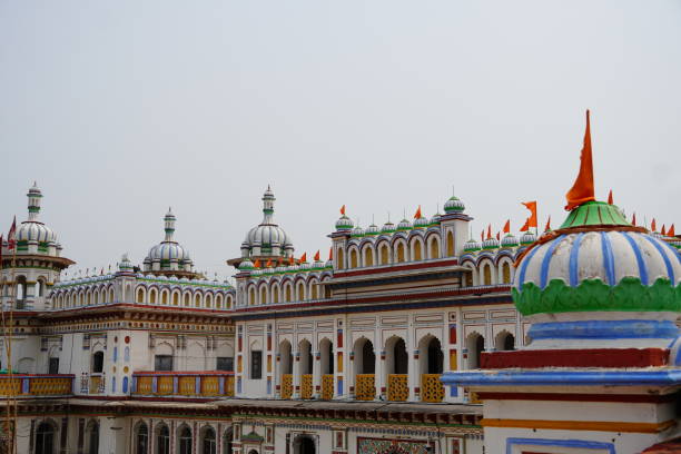 janakpur dhaam palais de naissance de sita mata au népal - janakpur photos et images de collection