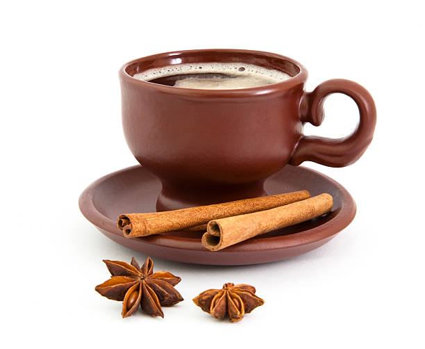 istock Cup of coffee with anise star and cinnamon 141954270