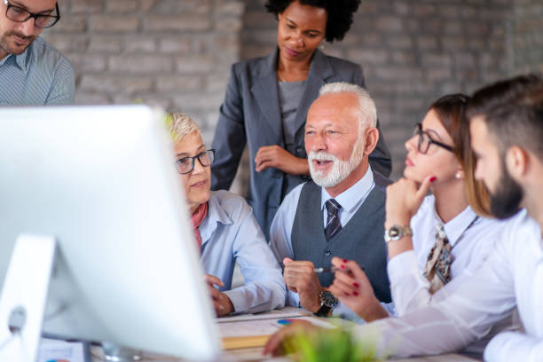 istock Group of people work in office 1419544063