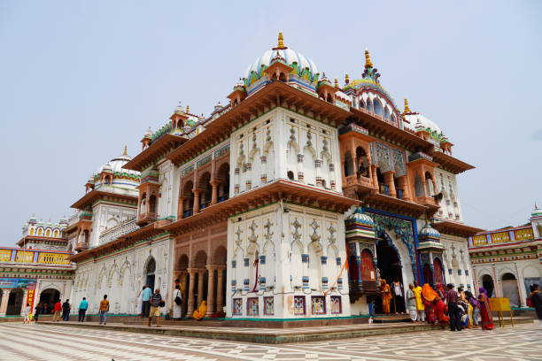 tempio di janakpur - janakpur foto e immagini stock