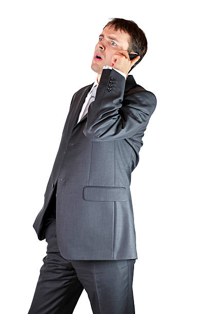 istock Worried businesman on a phone 141954800