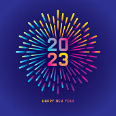 istock Colorful new year fireworks 2023 1419555712