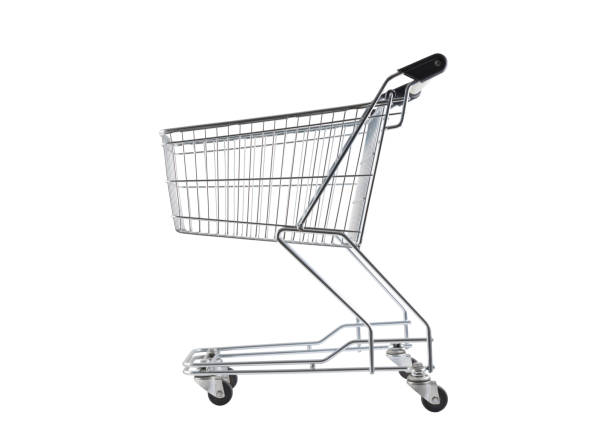 istock Shopping cart isolated on white background with clipping path 1419557182