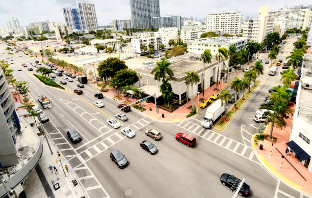 istock Crossroad, Miami. Aerial View. 1419562597