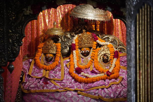 janaki mandir est un temple hindou dédié à la déesse sita - janakpur photos et images de collection