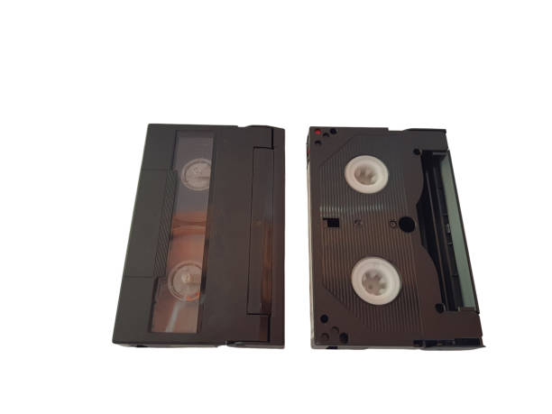camcorder-band, - vcr video video cassette tape retro revival stock-fotos und bilder