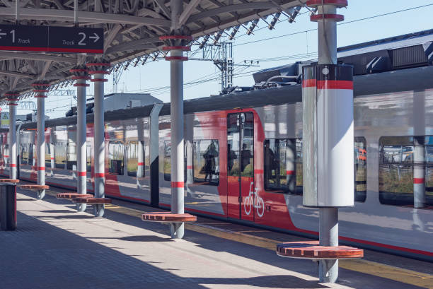 istock Highspeed train departs from the platform. 1419568555