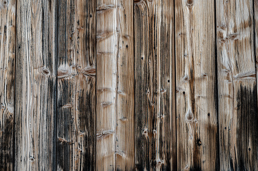 Close up of old planks. Old wood background.