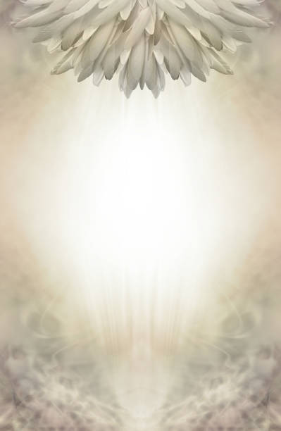 istock Spiritual Feather Fan Gold Template 1419574639