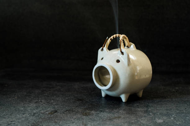 istock Pig ceramic mosquito coil holder 1419580315