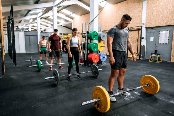 istock Group cross workout in a gym 1419582066
