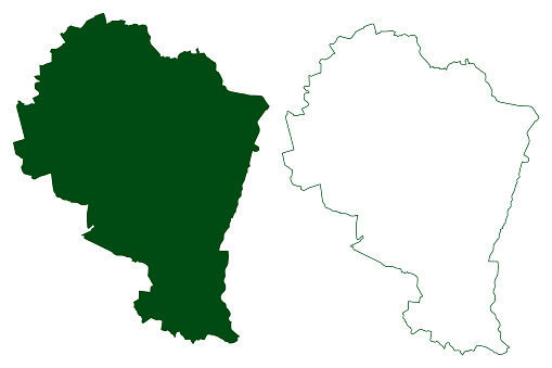 Municipio Santa Catarina Karte Vektorillustration Kritzelskizze Santa