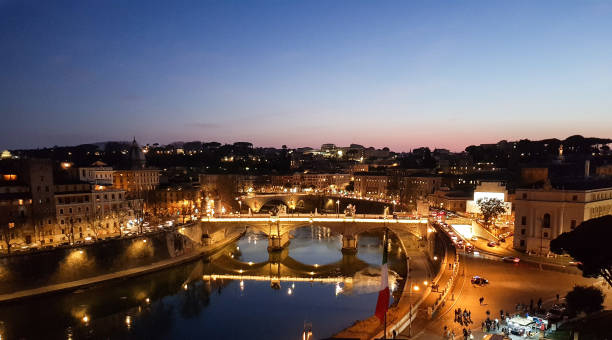 istock Lungotevere di Roma in the evening at sunset 1419584780
