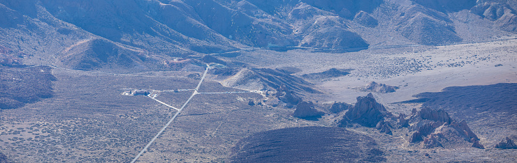 Vulcanic landscape of El Teide, Tenerife, Spain. A Natural World Heritage Site