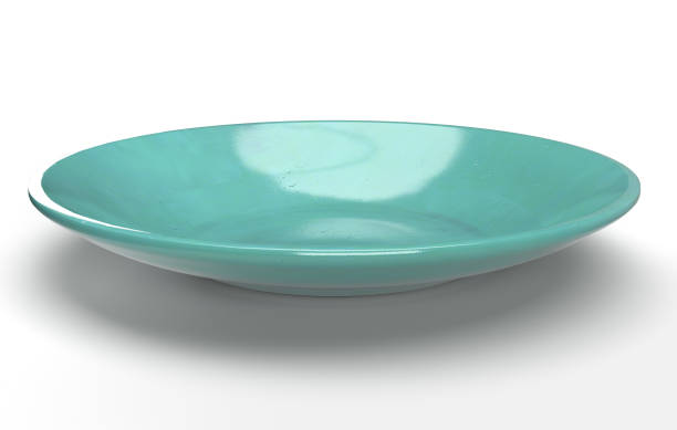 istock Photoreal 3D illustration of a flat ceramic round plate 1419609146