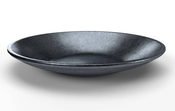 istock Photoreal 3D illustration of a flat ceramic round plate 1419609214