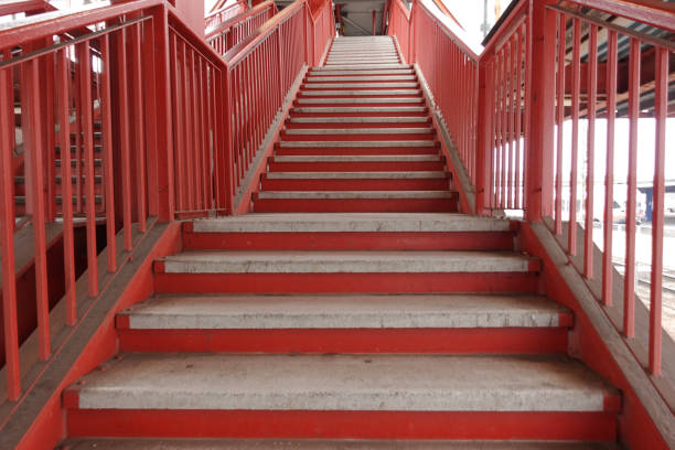 istock Upstairs empty leading up to a bridge 1419611228