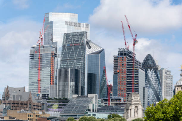 istock Financial center in London 1419615310