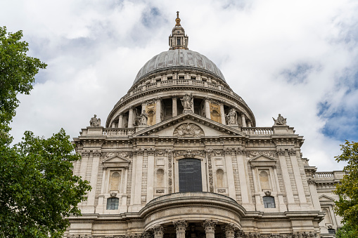 St Paul's Cathedral in the city of London is a Church of England cathedral and seat of the Bishop of London.