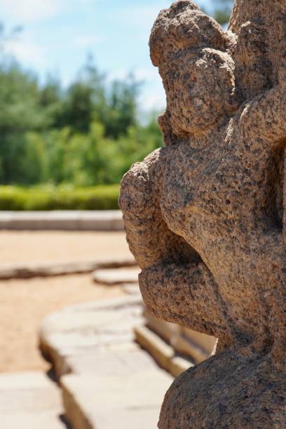 istock Ancient sculpture in shore temple wall at Mahabalipuram, Tamilnadu. 1419624097