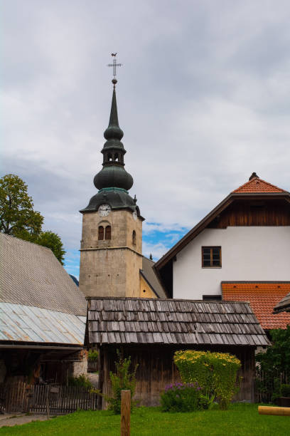 istock Church in Kranjska Gora, Slovenia 1419626140