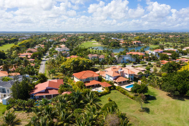 istock Golf club field, nobody. Aerial view 1419643128