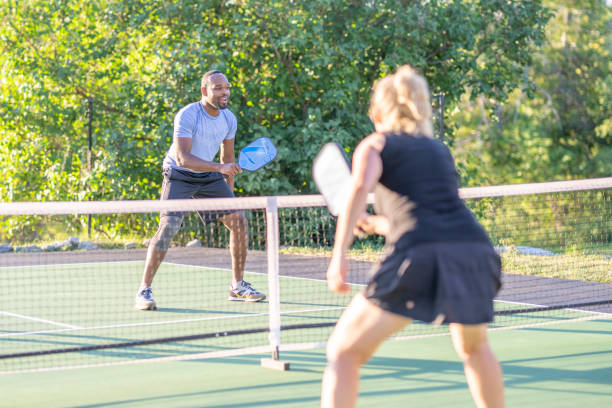 istock Adult Pickleball Match 1419651269