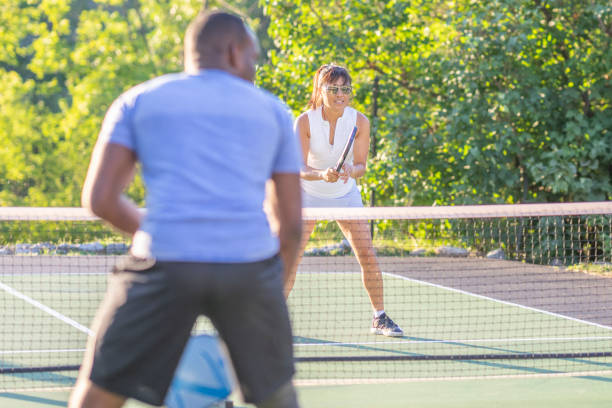 istock Adult Pickleball Match 1419651273