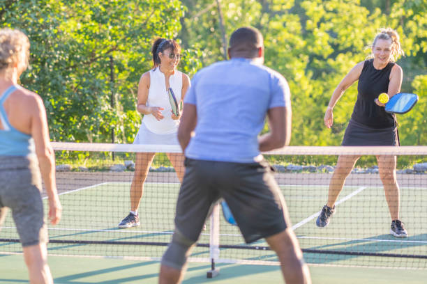 istock Adult Pickleball Match 1419651275