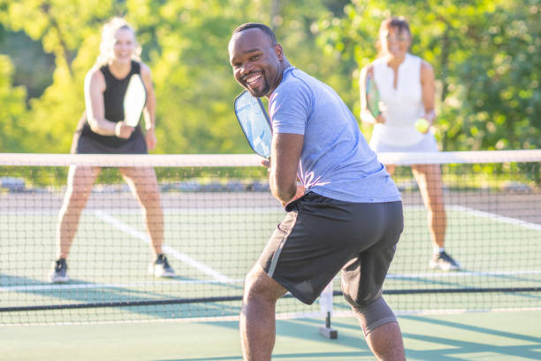 istock Adult Pickleball Match 1419651277