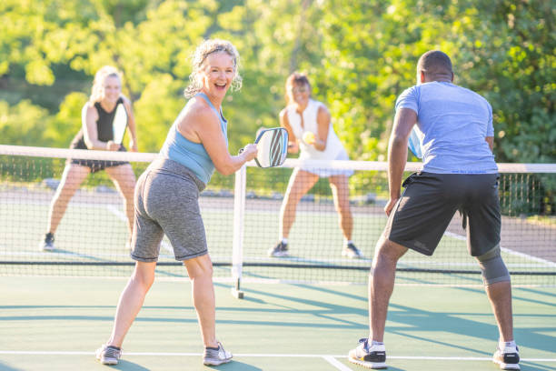 istock Adult Pickleball Match 1419651291
