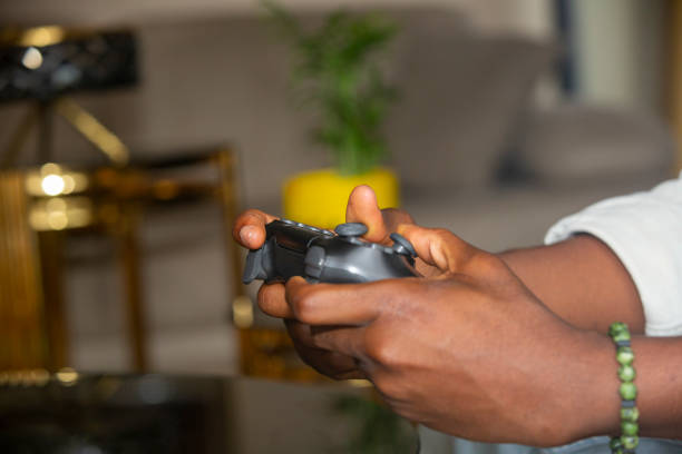 Mid Adult Man Playing Videogames