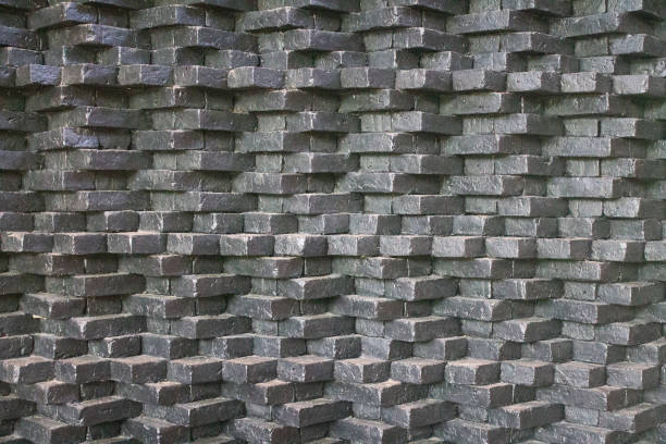 istock The gray brick walls are arranged in beautiful patterns. 1419666037