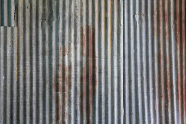Photo of Old galvanized surface rusted and welded texture background