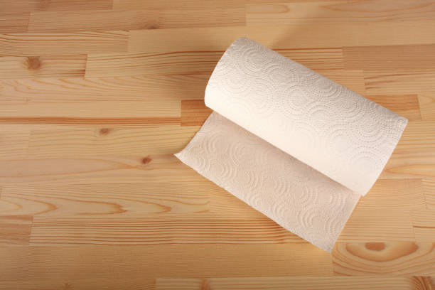 istock Paper towel on the wood background 1419666494