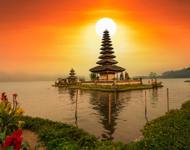 istock Ulun Danu Bratan temple at sunrise 1419667364