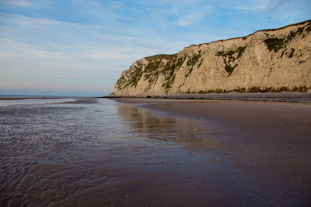 istock Evening on a beach in Cap Blanc Nez, France 1419670254