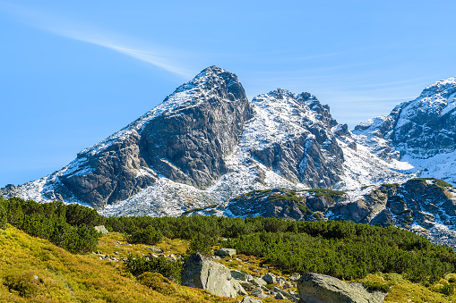 The Tatra Mountains are a mountain range that form a natural border between Slovakia and Poland. They are the highest mountain range in the Carpathian Mountains.