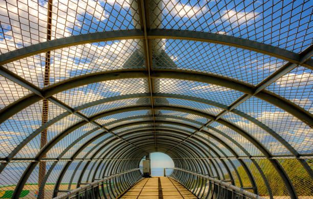 Fort Lauderdale, Florida  - December 28, 2024: Architectural details of DC Alexander Park, a public park in Fort Lauderdale, Florida