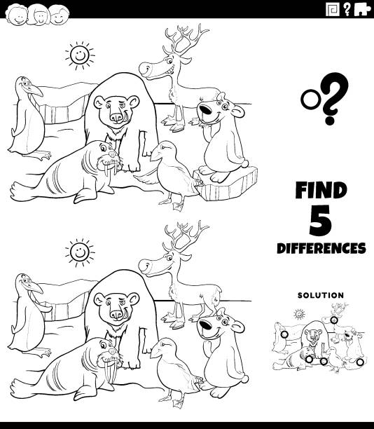 170+ Polar Bear Coloring Pages Stock Photos, Pictures & Royalty-Free ...