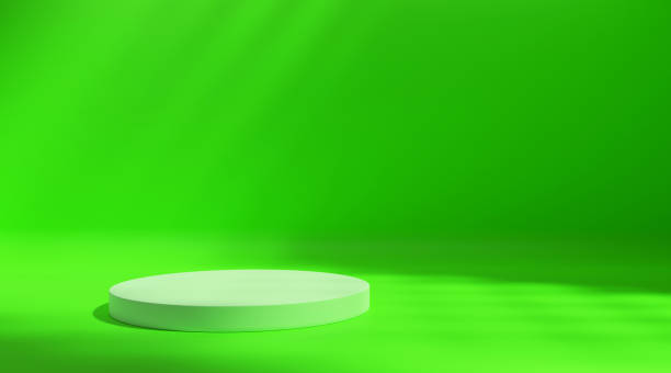 istock Abstract product presentation podium platform with sunlight reflection and shadow 1419676676