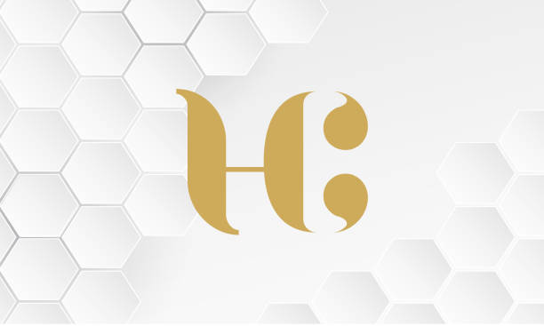 алфавит буквы hc или ch бизнес-логотип шаблон для любого бизнеса - letter h alphabet education learning stock illustrations
