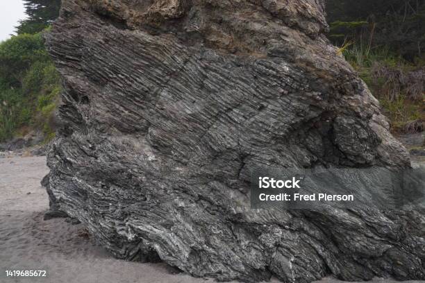 Prodelta Striated Rock Stock Photo - Download Image Now - Rock - Object, Schist, Color Image