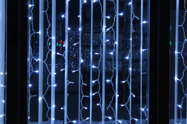 istock Christmas background Christmas blurred background blue new year 1419702784
