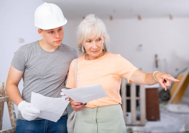 istock Woman talking with teenager on construction site 1419708836