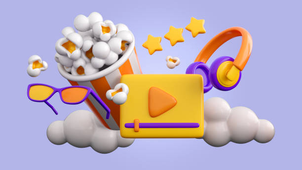 istock 3d cinema, movie, film, entertainment concept 1419711607