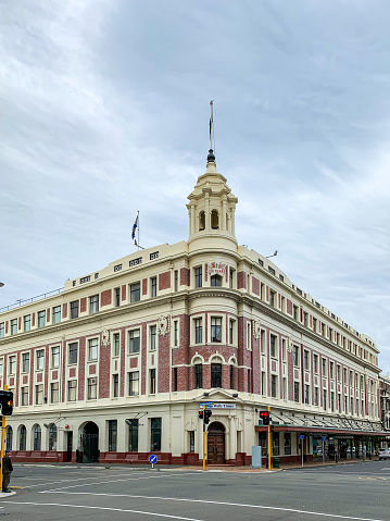 NEWSPAPER PUBLISHERS, Allied Press Newspaper star 150 years, Otago Daily Times Building, Dunedin, New Zealand.