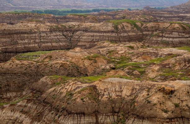 Horsethief Canyon Rock Formations In Drumheller stock photo