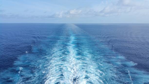 istock boat trails in ocean 1419716712