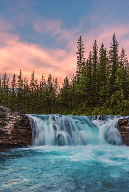 istock Summer Sunrise Over Sheep River Falls 1419718354